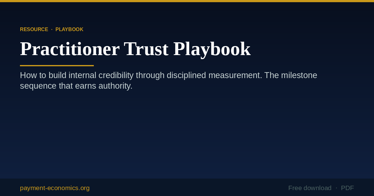 Practitioner Trust Playbook cover