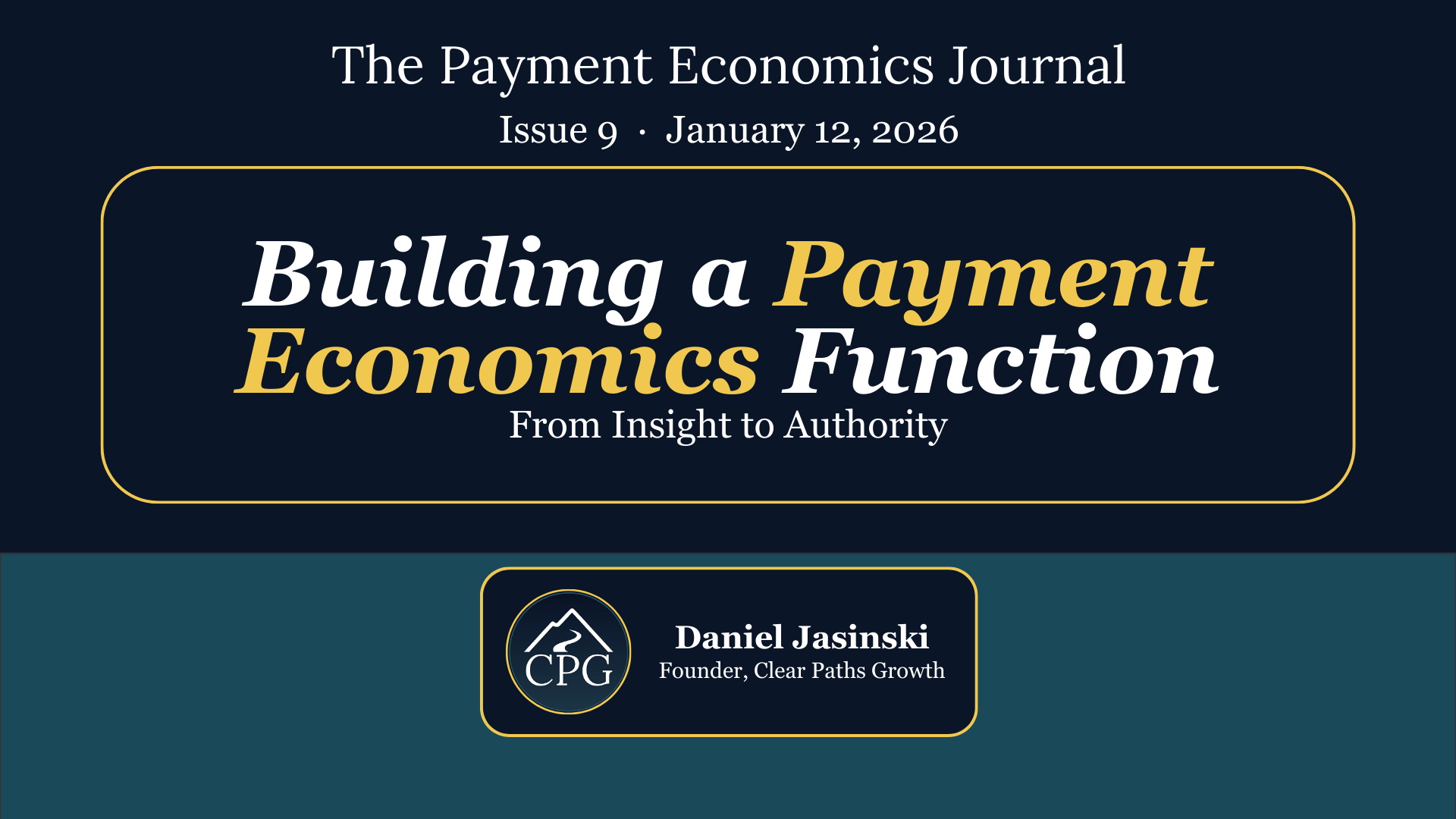 Issue 9: Building a Payment Economics Function